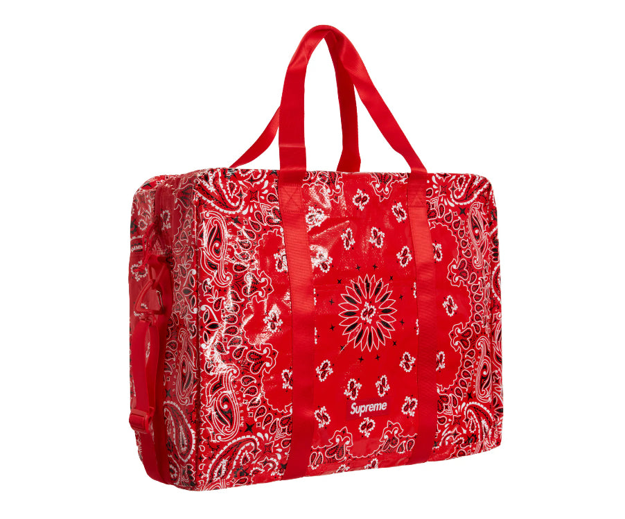 Supreme Bandana Tarp Large Duffle Bag 'Red'