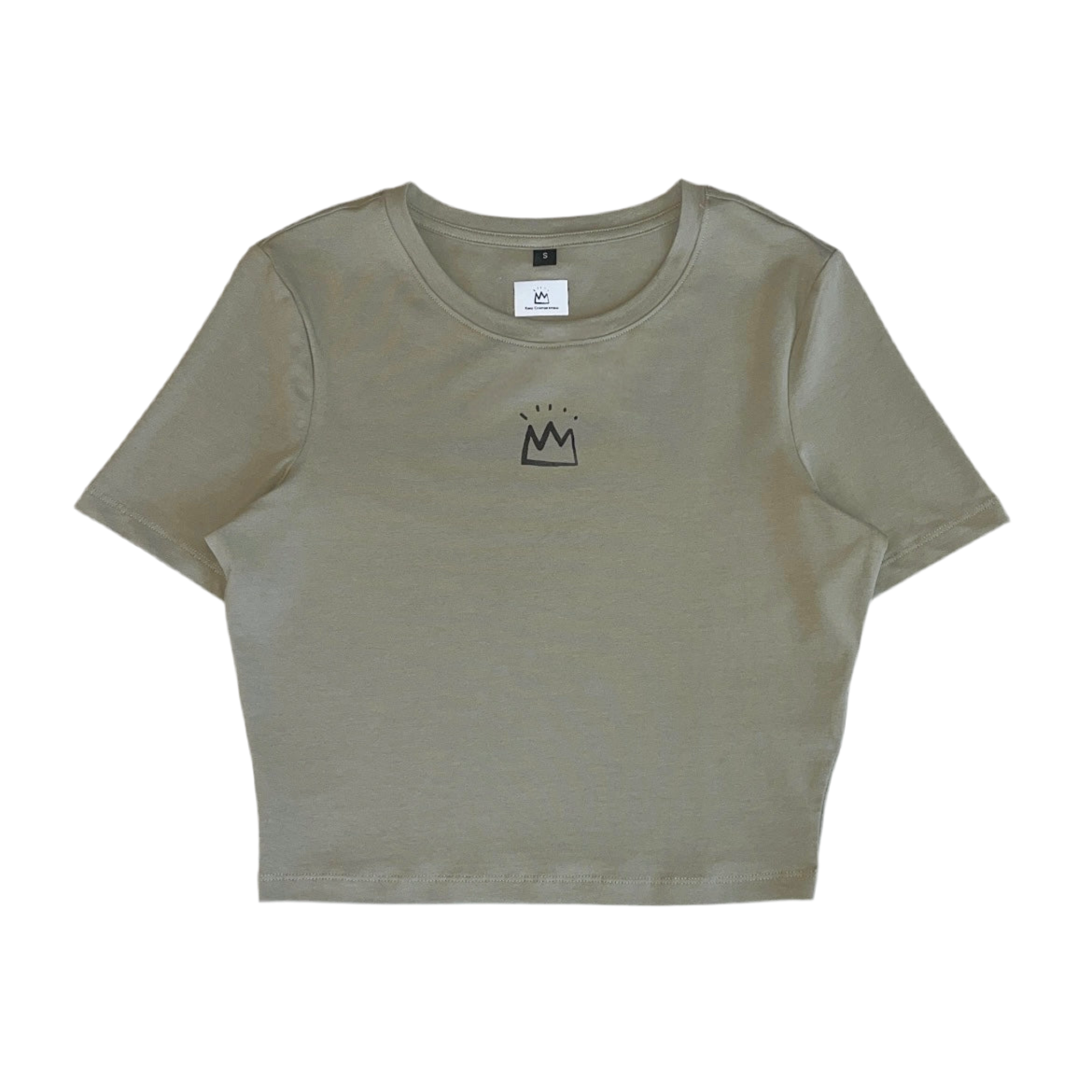 King Corporation Cropped Tee 'Olive'