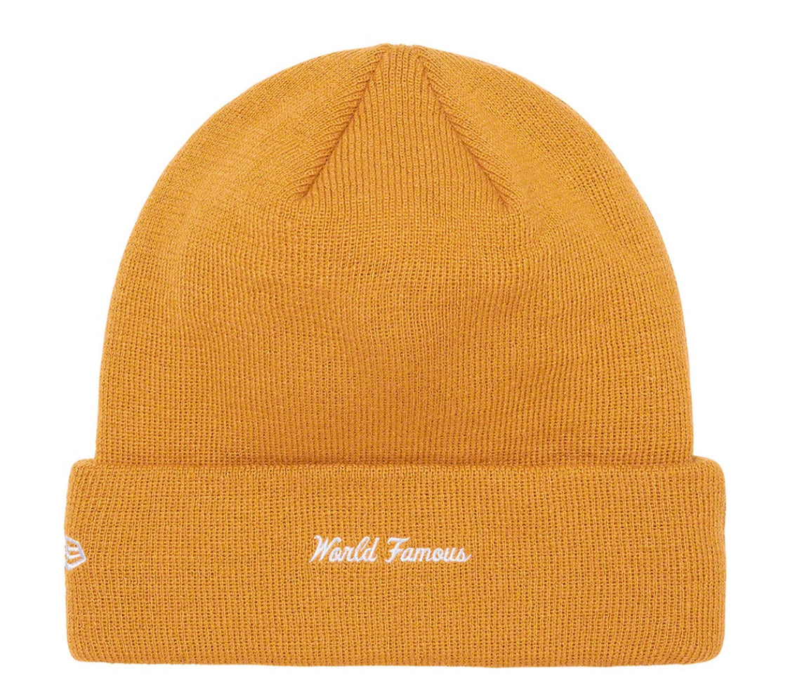 Supreme Box Logo Beanie 'Light Mustard'