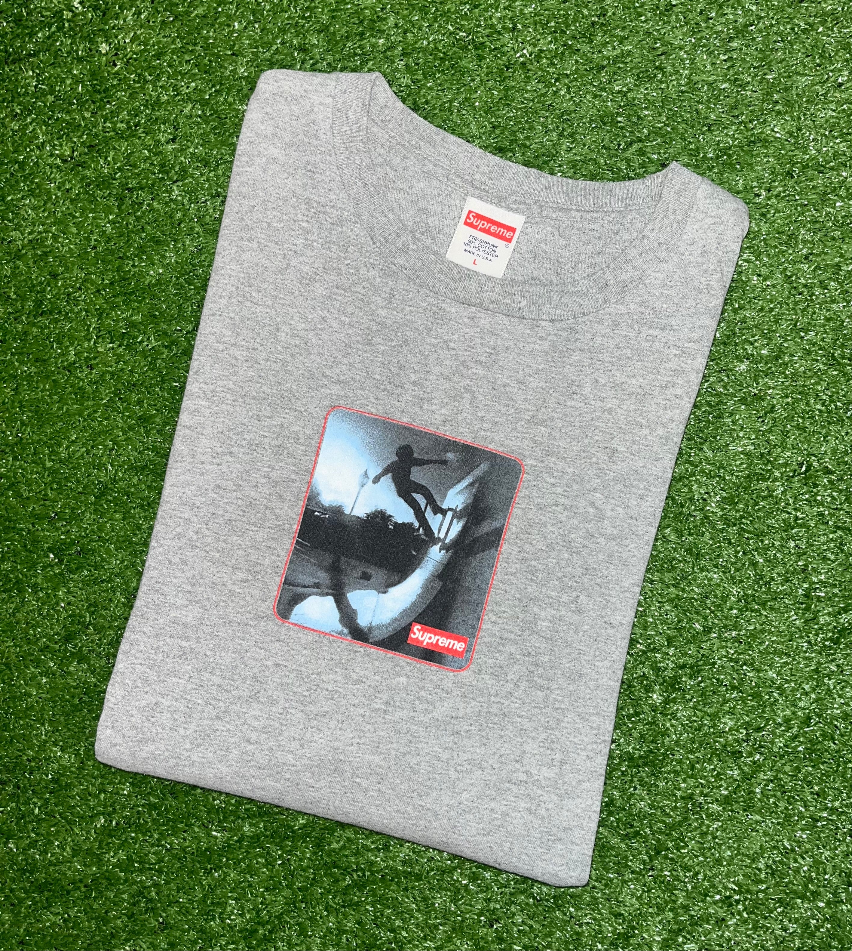 Supreme Shadow Tee 'Heather Grey' FW21 [Used]