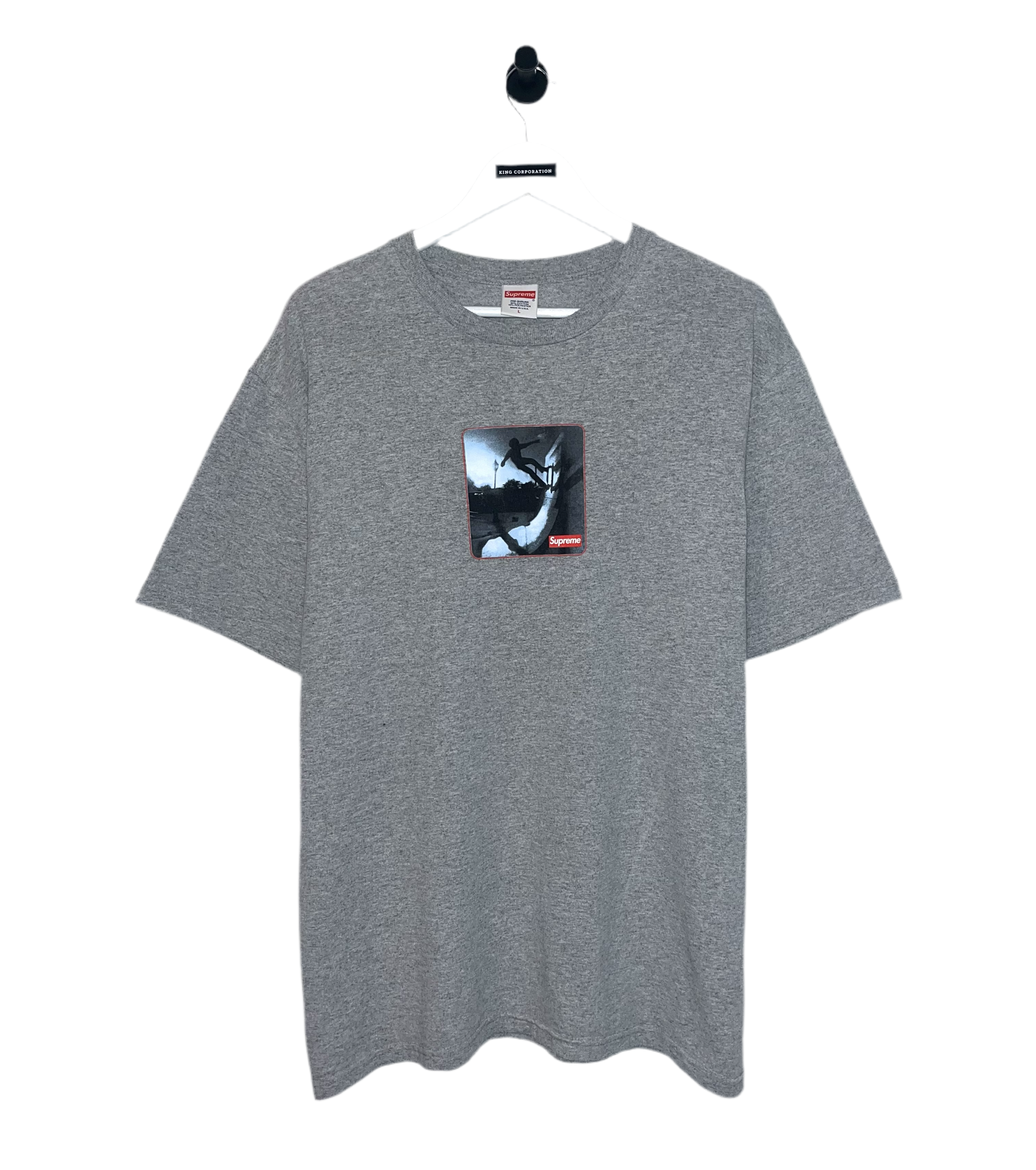 Supreme Shadow Tee 'Heather Grey' FW21 [Used]