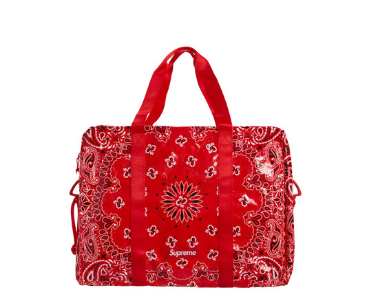 Supreme Bandana Tarp Large Duffle Bag 'Red'