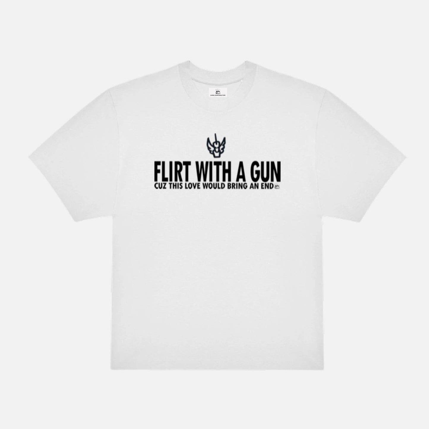 King Corporation x Dews Pegahorn 'FLIRT WITH A GUN' Shirt
