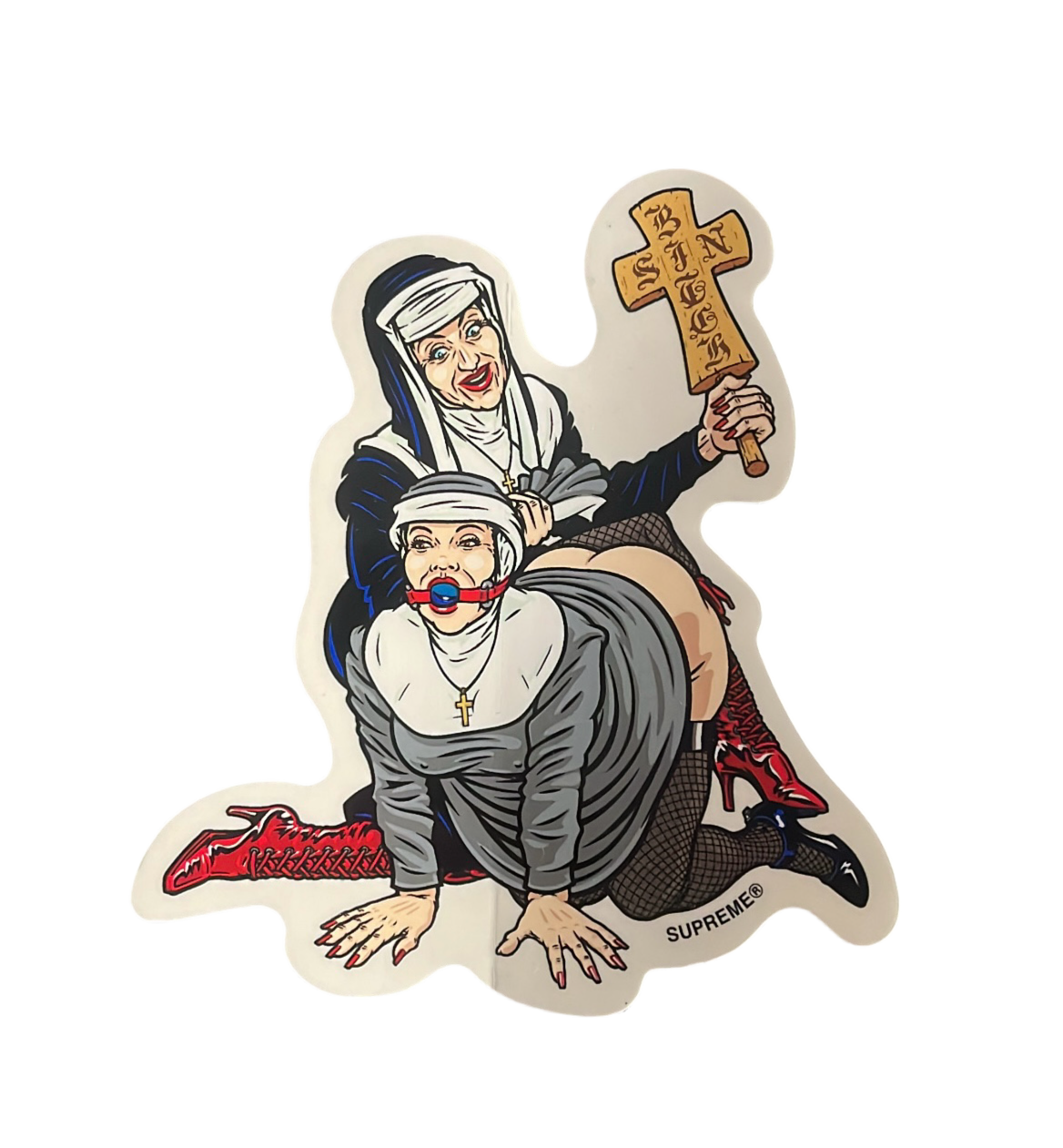 Supreme Nuns Sticker aus der Fall Winter 2022 Kollektion