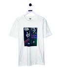 Weißes Supreme T-Shirt mit Shut your Mouth Clash City Rockers Print