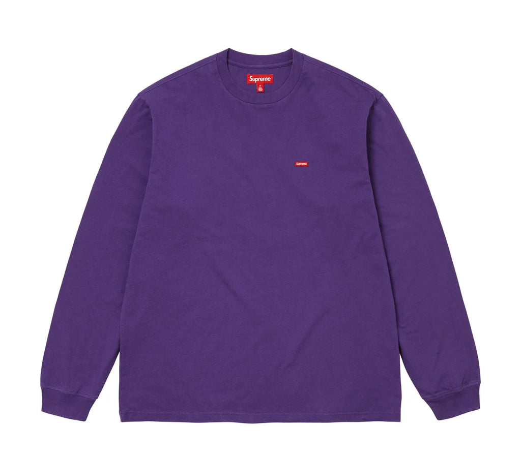 Lila Supreme Sweater mit rotem mini Supreme Boxlogo
