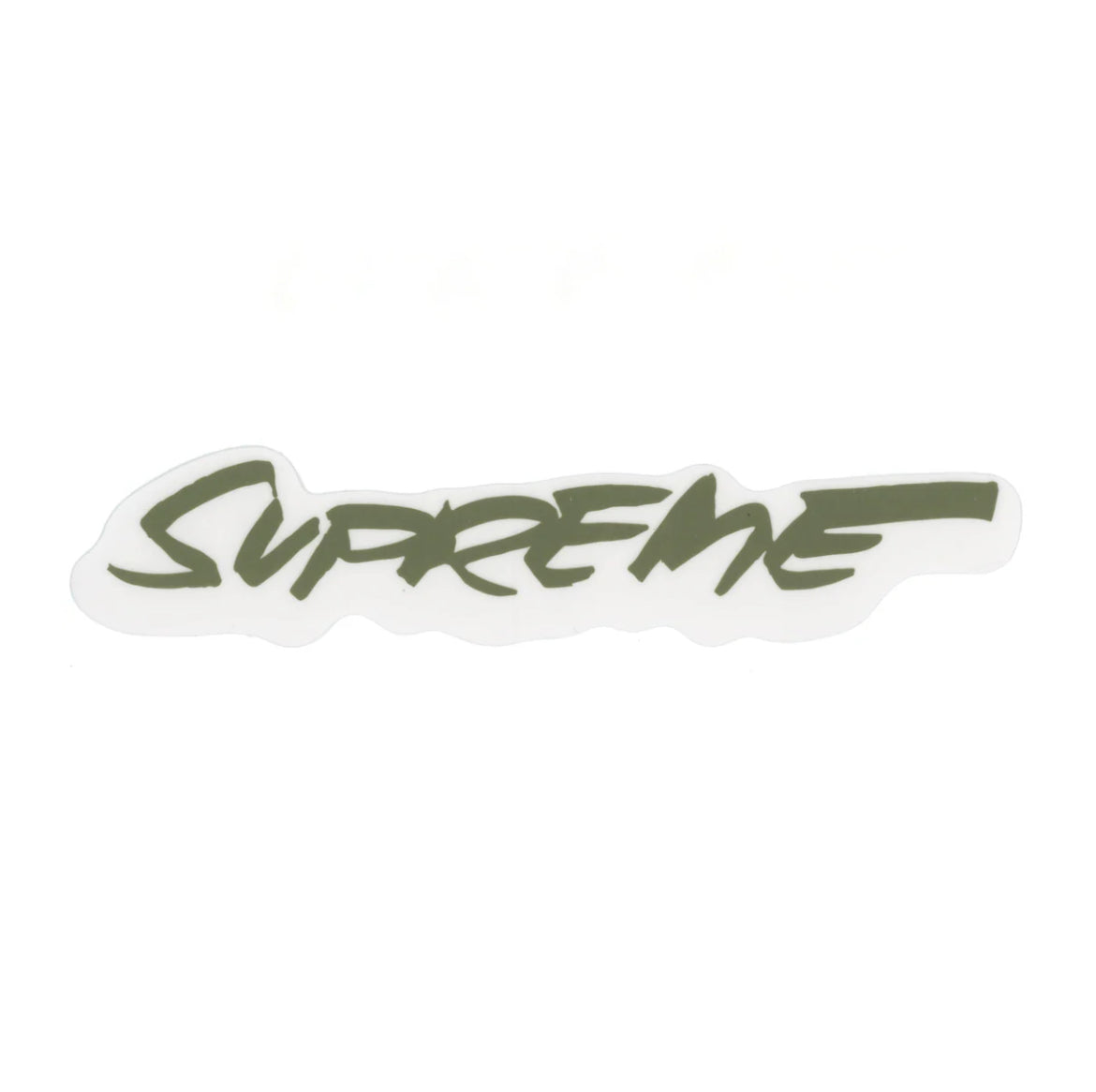 Supreme Futura Logo Sticker in Gruen aus der Spring Summer 2024 Kollektion