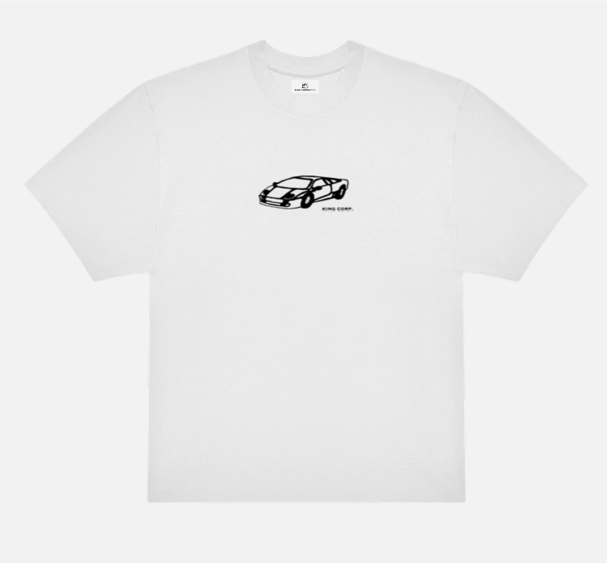 Lambo Sports Car Streetwear-Kollektion T-Shirt in weiß von King Corporation
