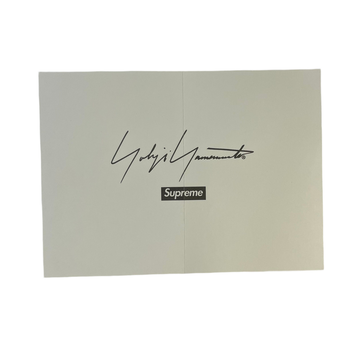 rueckseite von einem Supreme Yohji Yamamoto This was Tomorrow Sticker aus der Fall Winter 2020 Kollektion