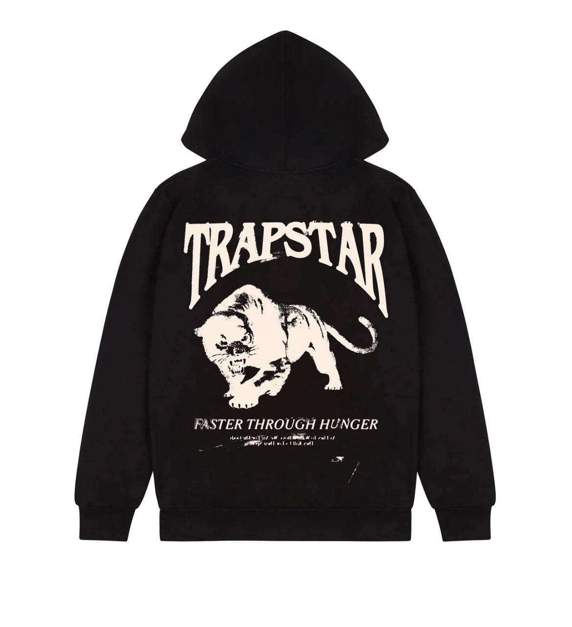 Rueckseite von einem Trapstar Nocturnal Hoodie in Schwarz
