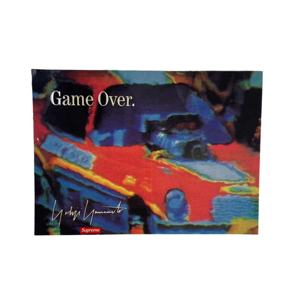 Supreme Yohji Yamamoto Game Over Sticker aus der Fall Winter 2020 Kollektion