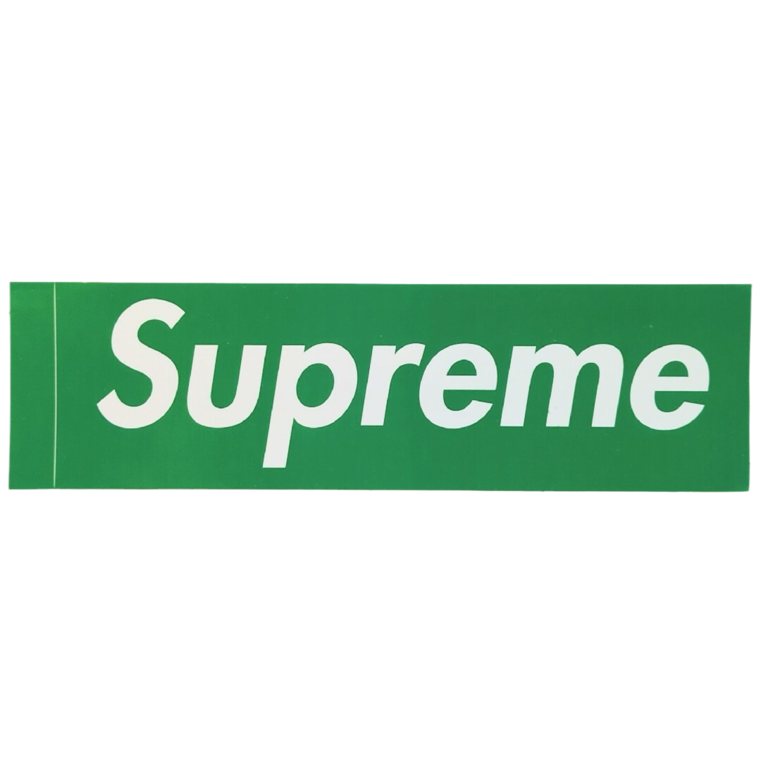 Supreme Box Logo Sticker in Grün aus der Fall Winter 2024 Kollektion