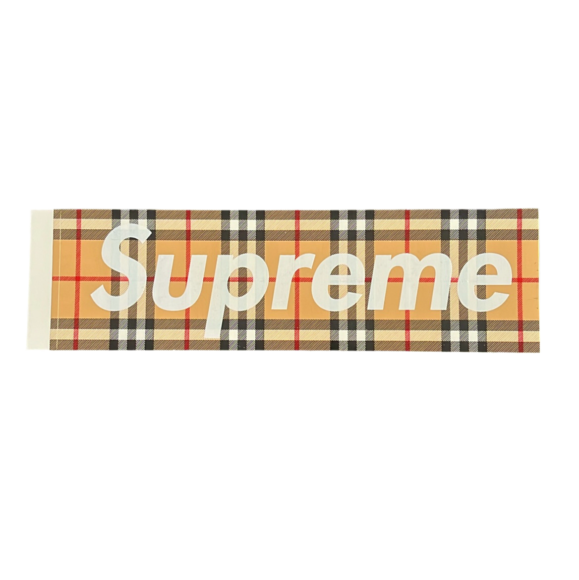 Supreme Burberry Box Logo Sticker aus der Spring Summer 2022 Kollektion