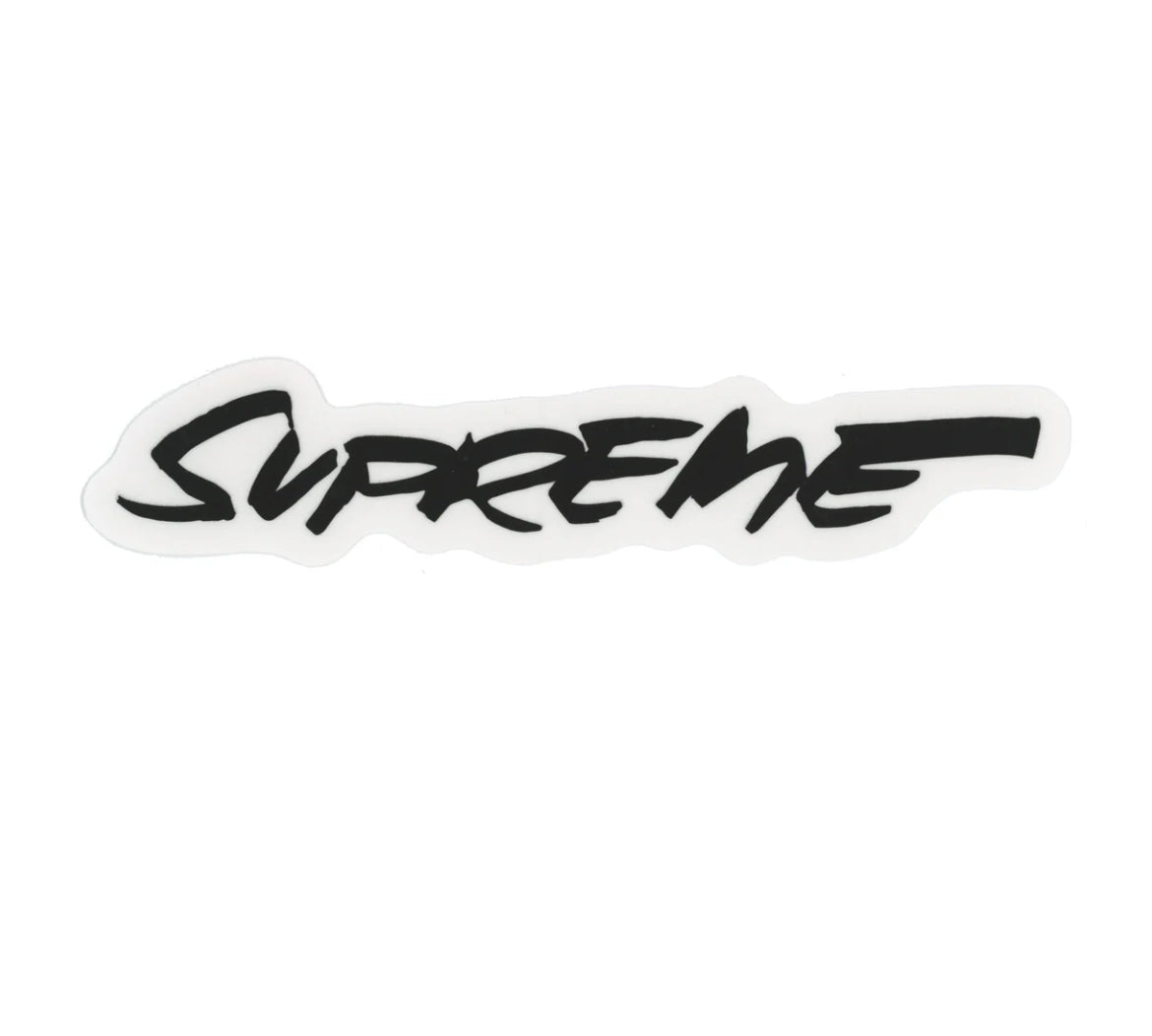 Supreme Futura Logo Sticker in Schwaz aus der Spring Summer 2024 Kollektion