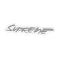 Supreme Futura Logo Sticker in Silber aus der Spring Summer 2024 Kollektion