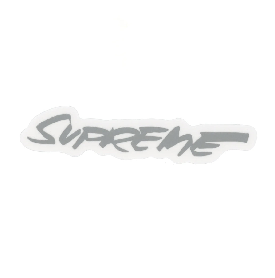 Supreme Futura Logo Sticker in Silber aus der Spring Summer 2024 Kollektion