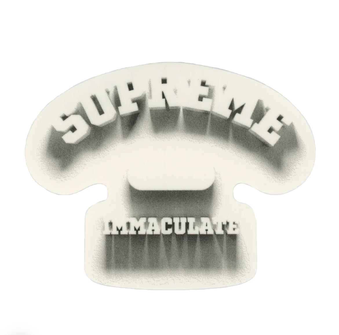 Supreme Immaculate Stencil Sticker aus der Spring Summer 2024 Kollektion